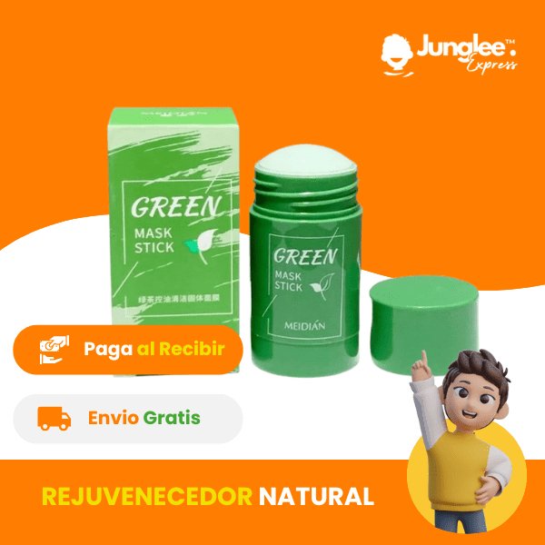 GREEN MASK JUNGLEE™: Máscara Facial Detox Perfecta para tu Piel 🚚 ¡ENVÍO GRATIS! 🧡